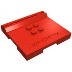 Плочка 6X6 гравирана SPORTS: {ярко червен}
