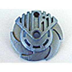 Bionicle Weapon 5 x 5 Shield with Saw Blades Circular: {сребрист}
