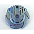 Bionicle Weapon 5 x 5 Shield with Saw Blades Circular: {сребрист}