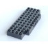 Brick, Modified 5 x 12 with Two 1 x 2 Cutouts, 3 Holes on Side: {черен}