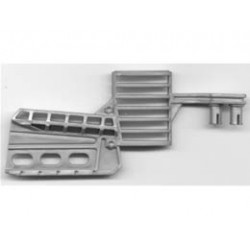 Sports Hockey Stick with 2 Pins, 3 Oval Holes in Blade (Slammer Goalie, Set 3543): {сребрист}
