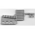 Sports Hockey Stick with 2 Pins, 3 Oval Holes in Blade (Slammer Goalie, Set 3543): {сребрист}