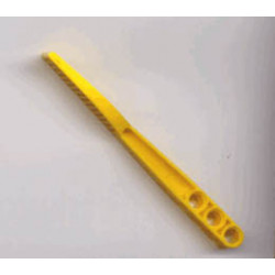 Technic, Track System Gate 1 x 11 with End Tab and Three Holes: {ярко жълт}