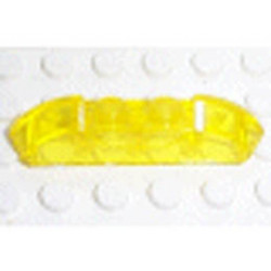 Slope, Curved 4 x 1 with Two Studs: {прозрачно жълт}