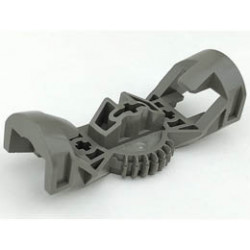 Bionicle Rahkshi Torso, Gear 7 Tooth with 3 Axle Holes: {тъмно сив}