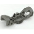 Bionicle Rahkshi Torso, Gear 7 Tooth with 3 Axle Holes: {тъмно сив}