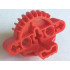 Bionicle Matoran Torso, Gear 9 Tooth with 3 Axle Holes and 2 Pin Holes: {ярко червен}