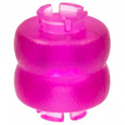 Clikits Bead, Ring Thick Small Double with 2 Pins: {прозрачен умерено червеникаво виолетов}