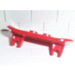 Minifigure, Utensil Skateboard with Mag Wheel Holders: {ярко червен}