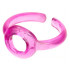 Clikits Ring, Narrow Band with Hole in Top, Fits Child's Finger: {прозрачен умерено червеникаво виолетов}