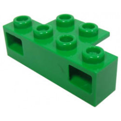Electric, Train Light Prism 1 x 4 Holder: {тъмно зелен}