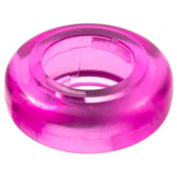 Clikits Bead, Ring Thick Small with Hole: {прозрачен умерено червеникаво виолетов}