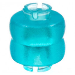 Clikits Bead, Ring Thick Small Double with 2 Pins: {прозрачно светло син}