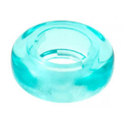 Clikits Bead, Ring Thick Small with Hole: {прозрачно светло син}