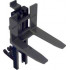 Vehicle, Forklift Wide 1 x 2 Hinge Plate Locking and Dark Gray Wide Forks Reinforced: {черен}