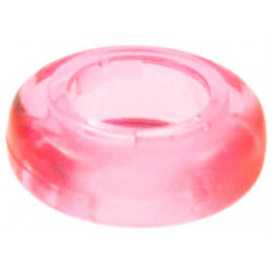Clikits Bead, Ring Thick Small with Hole: {прозрачно ярко пурпурен}
