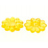 Clikits Icon, Flower 10 Petals 2 x 2 Small with Pin, Polished (Transparent Colors Only): {прозрачно огнено жълто-оранжев}