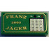 Tile 1 x 2 with Groove with Gold FRANZ JÄGER, 2003, and Silver Numeric Keypad Pattern: {тъмно зелен}