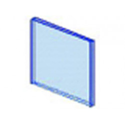 Glass for Window 1 x 4 x 3 : {прозрачно флуорисциращо син}
