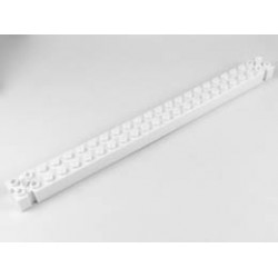 Brick, Modified 2 x 24 with Peg at each End: {бял}