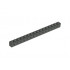 Technic, Brick 1 x 16 with Holes: {тъмно сив}