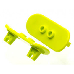 Minifigure, Utensil Skateboard with Mag Wheel Holders: {умерено жълто-зелен}