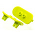 Minifigure, Utensil Skateboard with Mag Wheel Holders: {умерено жълто-зелен}