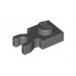 Plate, Modified 1 x 1 with U Clip Thick (Vertical Grip): {тъмно каменно сив}