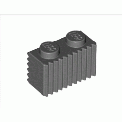 Профилирана тухличка 1X2: {тъмно каменно сив}