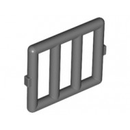 Bar 1 x 4 x 3 Window Grille: {тъмно каменно сив}