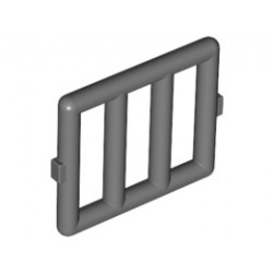 Bar 1 x 4 x 3 Window Grille: {тъмно каменно сив}