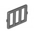 Bar 1 x 4 x 3 Window Grille: {тъмно каменно сив}