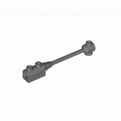 Тухличка с вал 1X8X1 : {тъмно каменно сив}