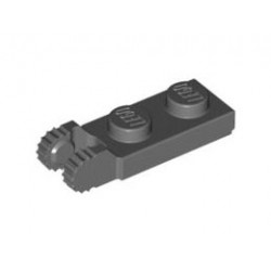 Плочка 1X2 с вертикално коляно/край: {тъмно каменно сив}