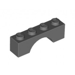 Тухличка с арка 1X4: {тъмно каменно сив}