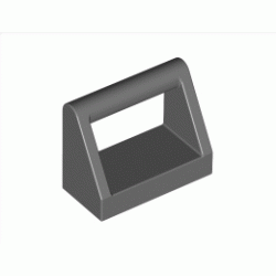 Стяга 1X2: {тъмно каменно сив}