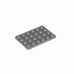 Плочка 4X6: {умерено каменно сив}