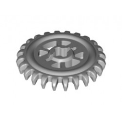 Technic, Gear 24 Tooth Crown (2nd Version - Reinforced): {умерено каменно сив}