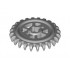 Technic, Gear 24 Tooth Crown (2nd Version - Reinforced): {умерено каменно сив}