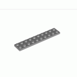 Плочка 2X10: {умерено каменно сив}