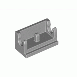 Люлееща панта 1X3: {умерено каменно сив}
