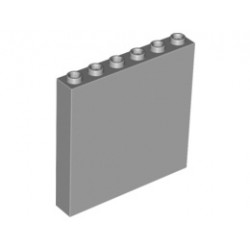 Brick 1 x 6 x 5: {умерено каменно сив}