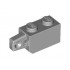 Hinge Brick 1 x 2 Locking with 1 Finger Vertical End: {умерено каменно сив}