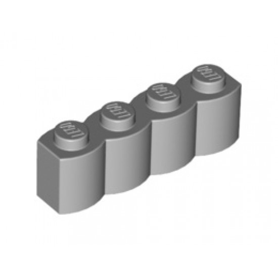 Палисадна тухличка 1X4: {умерено каменно сив}