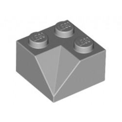 Ъглова тухличка 2X2/45° отвътре : {умерено каменно сив}
