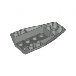 Тухличка 4 x 6 с извивка, инверсна: {сив}