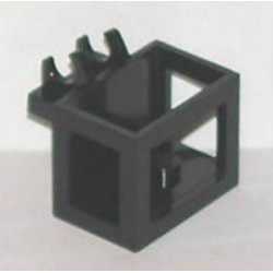 Crane Bucket Lift Basket 2 x 3 x 2 with Non-Locking Hinge Fingers : {черен}