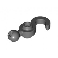 Кука с топче 1х3: {тъмно каменно сив}