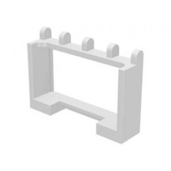 Hinge Vehicle Roof Holder 1 x 4 x 2: {бял}