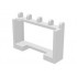 Hinge Vehicle Roof Holder 1 x 4 x 2: {бял}